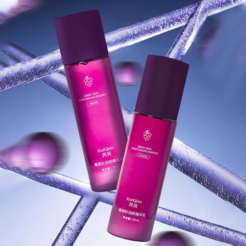 Grape Seed Moisturizing Essence Emulsion for Firming, Hydration, Brightening, and Anti-Aging Skin Care