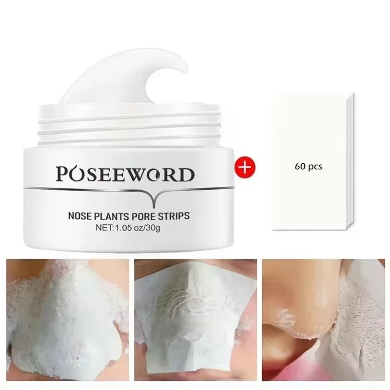 Advanced Blackhead Removal Nose Mask - Deep Cleansing Pore Strip for Acne Treatment, Korean Skin Care Solution