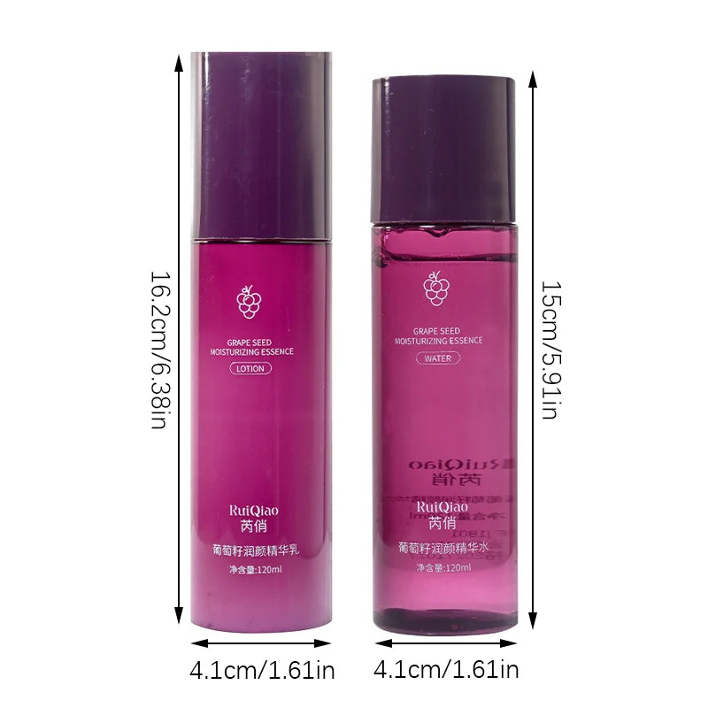 Grape Seed Moisturizing Essence Emulsion for Firming, Hydration, Brightening, and Anti-Aging Skin Care