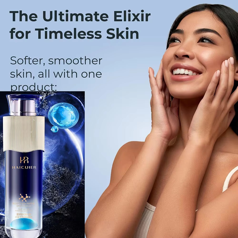 Blue Copper Peptide DNA Small Molecule Revitalizing Serum Essence - 120ml Hydrating and Moisturizing Skin Toning Treatment