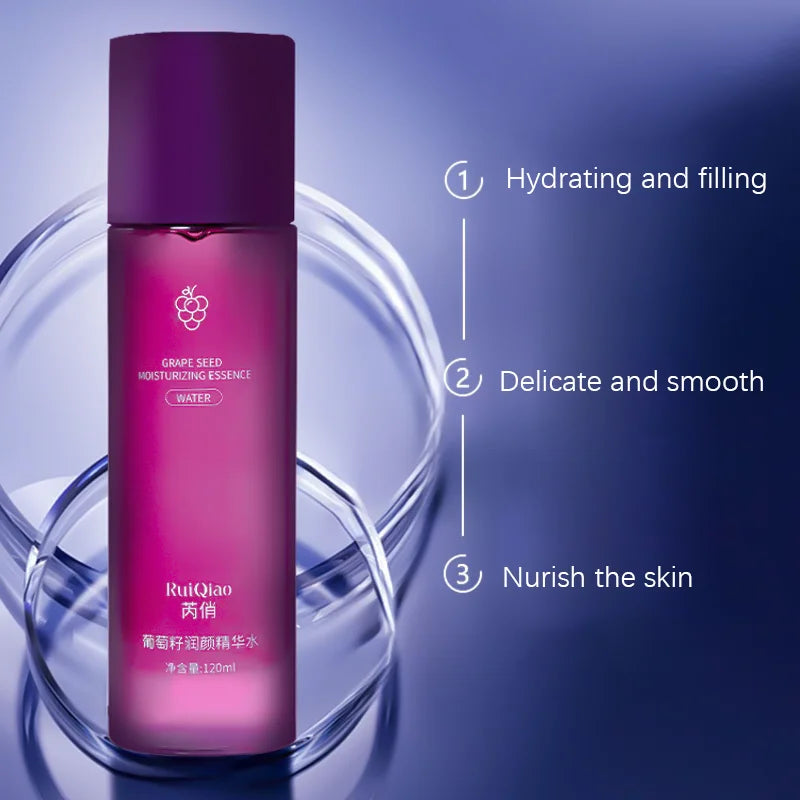 Grape Seed Moisturizing Essence Emulsion for Firming, Hydration, Brightening, and Anti-Aging Skin Care