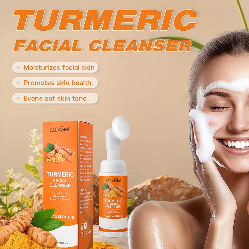 Turmeric Facial Cleanser Pads - 40 Count Exfoliating Kojic Acid Treatment for Dark Spot Reduction and Skin Brightening