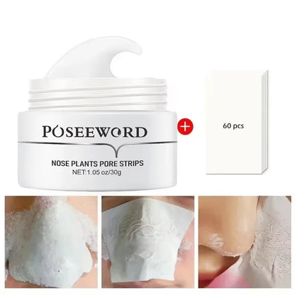 Advanced Blackhead Removal Nose Mask - Deep Cleansing Pore Strip for Acne Treatment, Korean Skin Care Solution